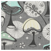 Tissu Atomic les années 50 Mid Mod Champignons Gris ©stu (Fermer)