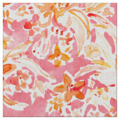 Tissu ATTEINTE de floral sauvage rose (Fermer)