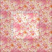 Tissu ATTEINTE de floral sauvage rose (Carreau)