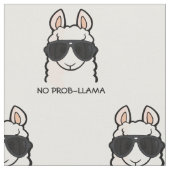 Tissu Aucun Prob-Lama (Fermer)