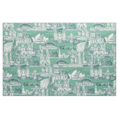 Tissu Australia toile de jouy dark teal peppermint (Fat Quarter)