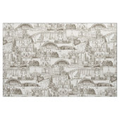 Tissu Australia toile de jouy tea strong white (Fat Quarter)