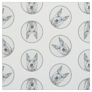 Tissu Australian Cattle Dog Blue Heeler Original Chien A