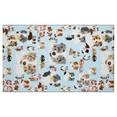 Tissu Australian Shepherd Collage Poly Poplin 60" Fabric (Fat Quarter)
