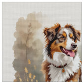 Tissu Australian Shepherd Dog Red Merle Aussie (Fermer)