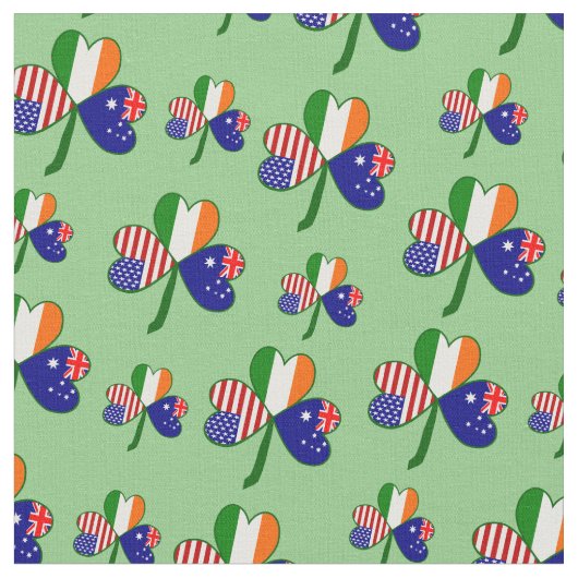 Tissu Australie Shamrock (Fermer)