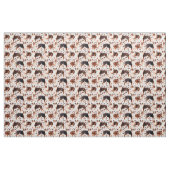 Tissu AUSTRALIEN SHEPHERD Painterly Watercolor Chien (Yard)