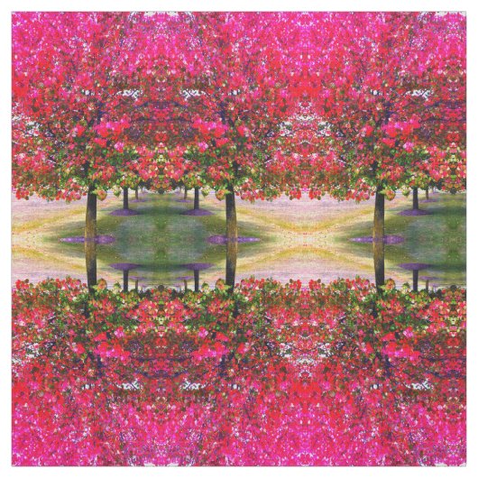 Tissu Automne Changement de Feuille, arbres impressionni (Échantillon)