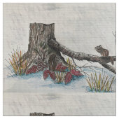 Tissu Automne Chipmunk (Fermer)