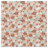 Tissu Automne Citrouille Floral (fermé)