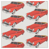 Tissu Automobile classique rouge 1948 (Fermer)