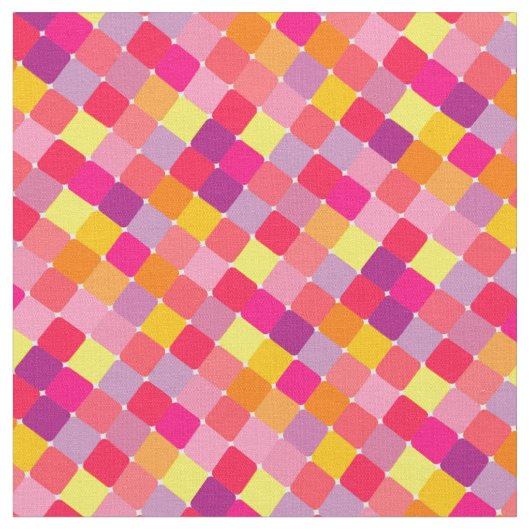 Tissu avec carrés colorés (Fermer)