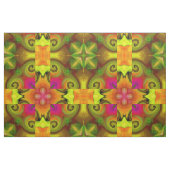 Tissu avec conception de bouquet de printemps (Fat Quarter)