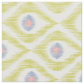Tissu avec le motif vert d'ikat (Fermer)