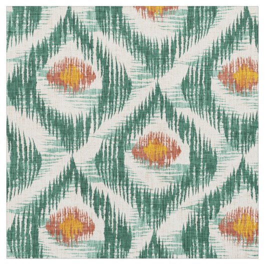 Tissu avec motif ikat (Fermer)