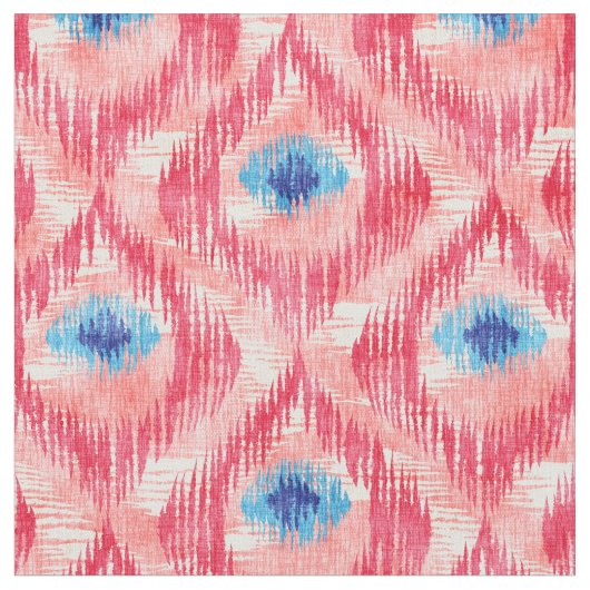 Tissu avec motif ikat (Fermer)