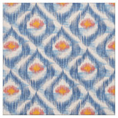Tissu avec motif ikat bleu (Échantillon)