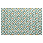 Tissu avec motif ikat vert (Fat Quarter)