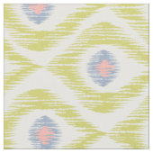 Tissu avec motif ikat vert (Fermer)