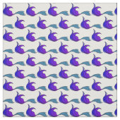 Tissu avec queue de sirène bleue et violette (Échantillon)