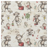 Tissu Aventures de singe : Singe de Whimsy (fermé)