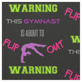 Tissu Avertissement Cette Gymnaste Est Sur Le Point De S (Fermer)