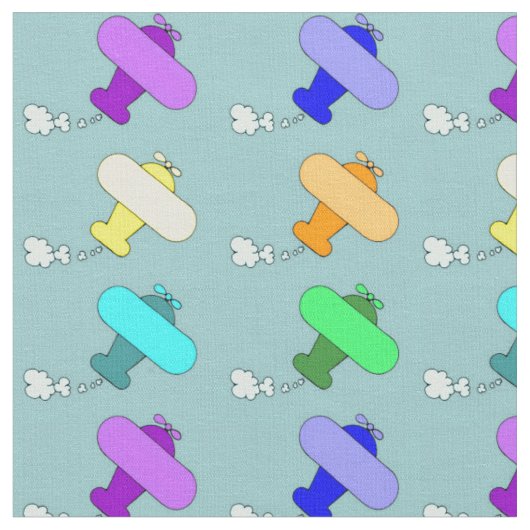Tissu Avions (Fermer)