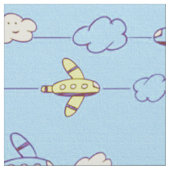 Tissu Avions de bleu de garçons (Fermer)