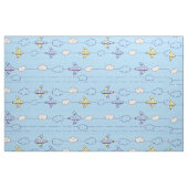 Tissu Avions de bleu de garçons (Fat Quarter)