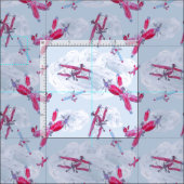Tissu Avions et avions vintages (Carreau)