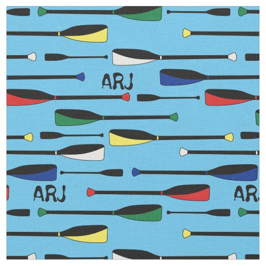 Tissu Avirons d'aviron de monogramme (Fermer)