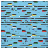 Tissu Avirons d'aviron de monogramme (Échantillon)