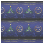 Tissu Avocat Arbre de Noël Élégant (Échantillon)