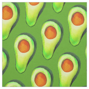 Tissu Avocat vert addict art mignon