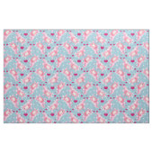 Tissu Axolotl Love rose et bleu (Fat Quarter)