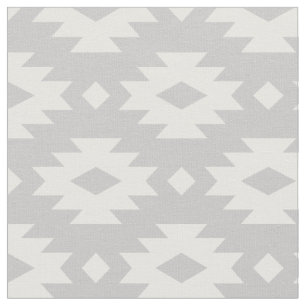 Tissu Aztèque gris
