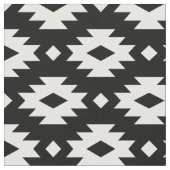 Tissu Aztèque noir et blanc (Fermer)