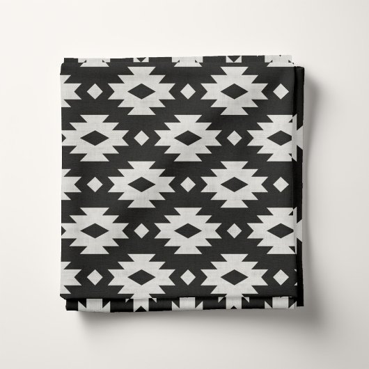 Tissu Aztèque noir et blanc