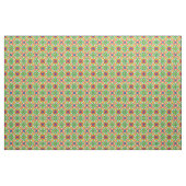 Tissu Azulejo vert, jaune et rouge joyeux (Yard)