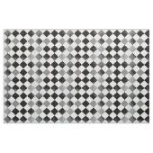 Tissu B&W Grunge À damiers Motif (Fat Quarter)