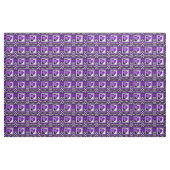 Tissu B&W Purple Hearts Beating (Yard)
