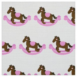 Tissu Baby Cowgirl Rocking Horse