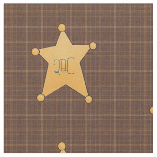 Tissu Badge du shérif étoilé d'or
