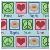 Tissu Bagels d'amour de paix (Fermer)