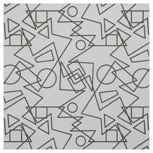 Tissu Bagues en polygones Triangles Rectangles Carrés MI (Échantillon)