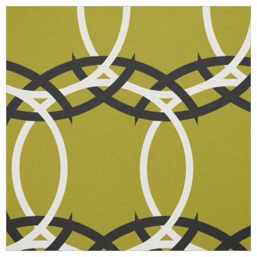 Tissu Bagues noir & blanc + votre backgr. & idées (Échantillon)