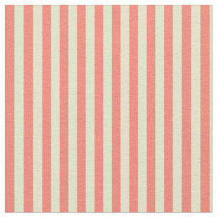 Tissu Baguette d'or pâle et bandes Saumons