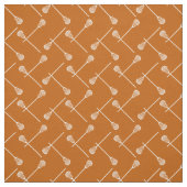 Tissu Baguettes blanches de crosse orange brûlées (Échantillon)