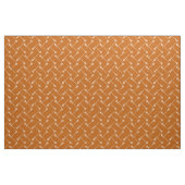 Tissu Baguettes blanches de crosse orange brûlées (Fat Quarter)