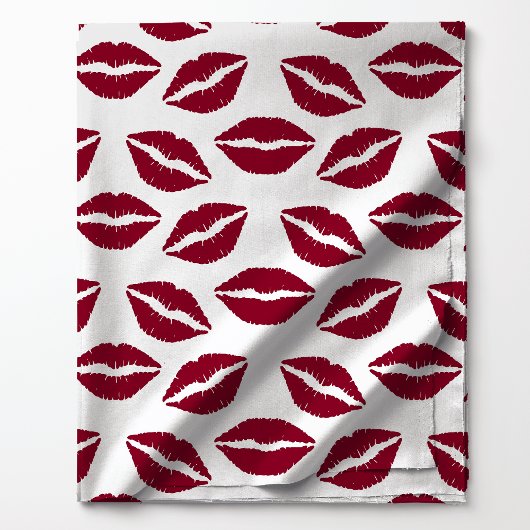 Tissu Baiser au rouge à lèvres